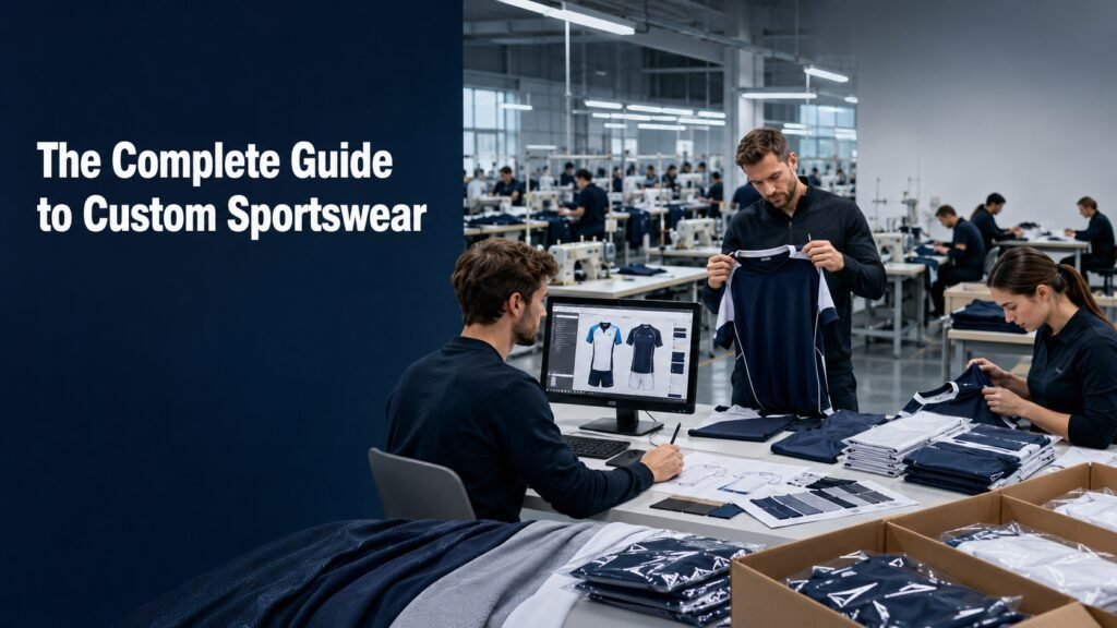 Custom sportswear manufacturing process from concept to delivery