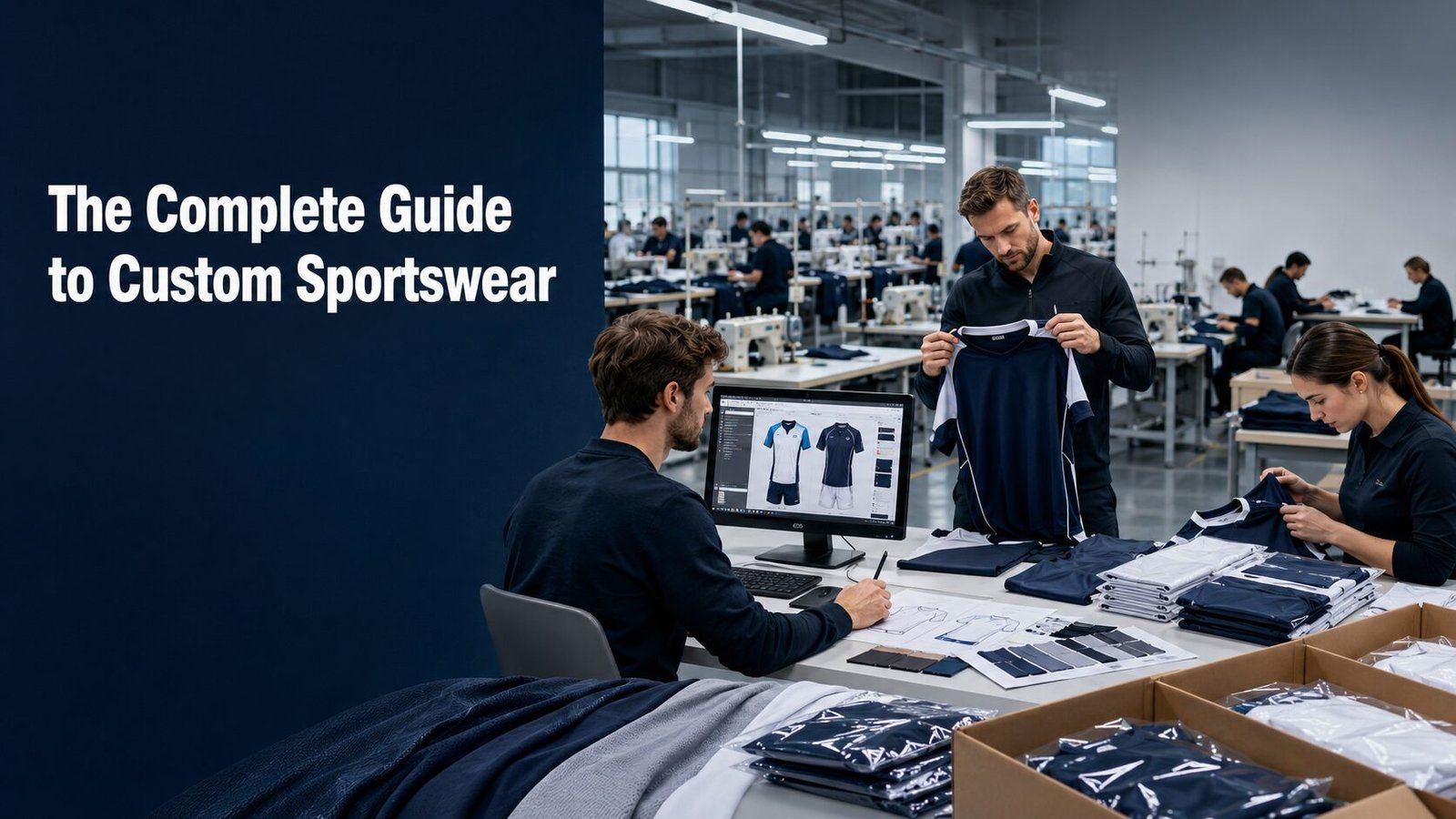 Custom sportswear manufacturing process from concept to delivery